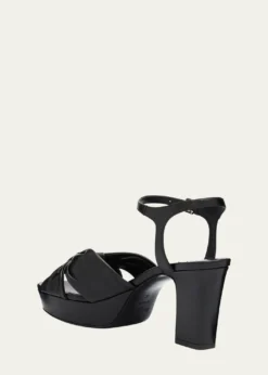 Jimmy ChooHeloise Leather Knot Platform Sandals