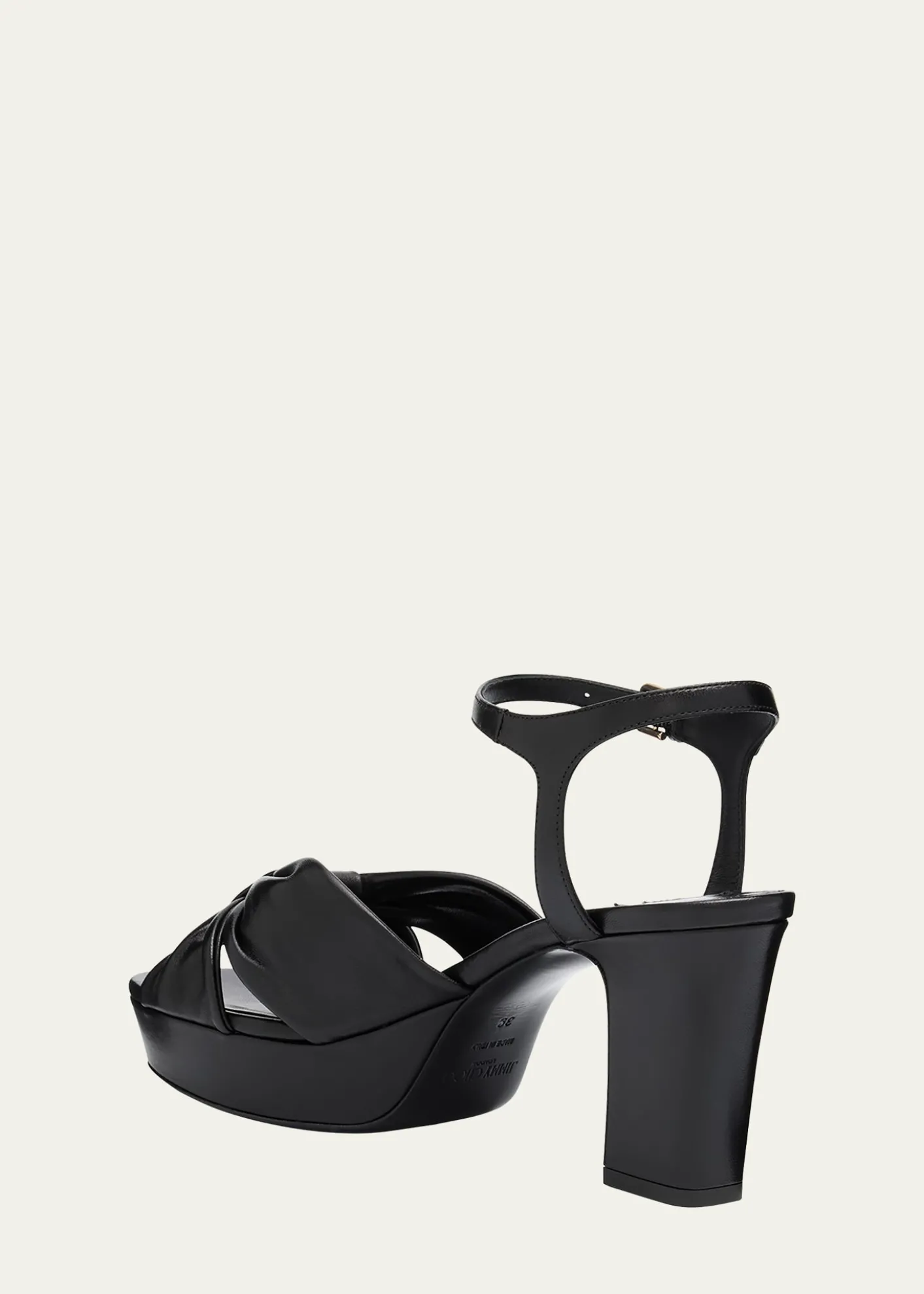 Jimmy ChooHeloise Leather Knot Platform Sandals