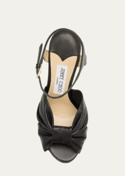 Jimmy ChooHeloise Leather Knot Platform Sandals