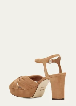 Jimmy ChooHeloise 80mm Suede Platform Sandals