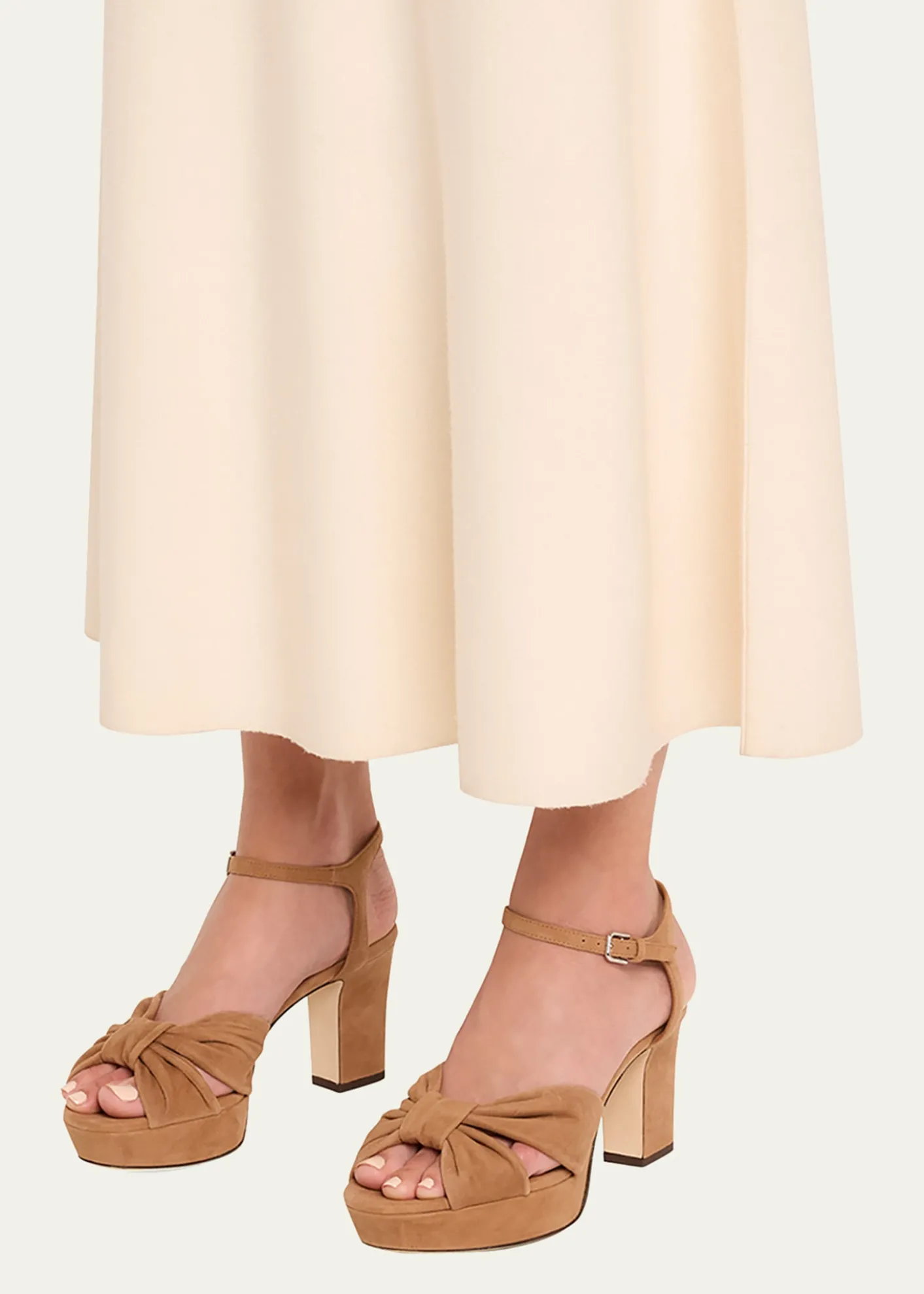 Jimmy ChooHeloise 80mm Suede Platform Sandals