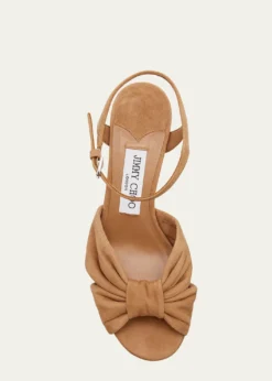 Jimmy ChooHeloise 80mm Suede Platform Sandals