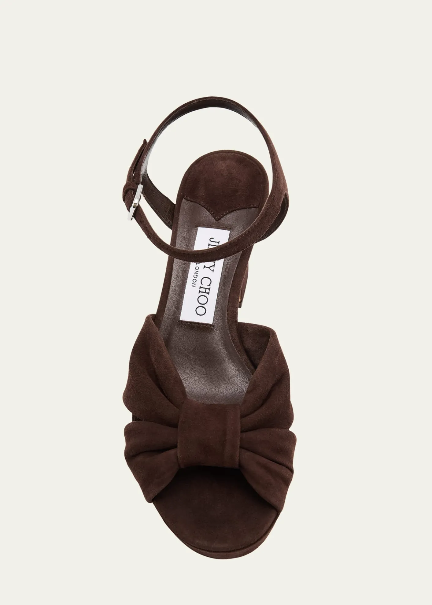 Jimmy ChooHeloise Suede Knot Platform Sandals