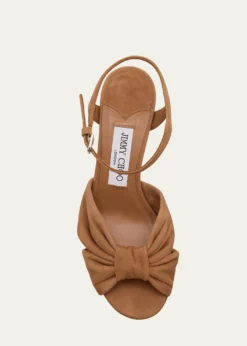 Jimmy ChooHeloise Suede Knot Platform Sandals