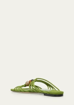 Jimmy ChooLova Suede Flat Slide Sandals