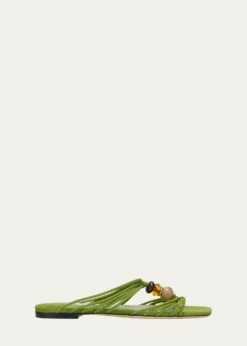 Jimmy ChooLova Suede Flat Slide Sandals