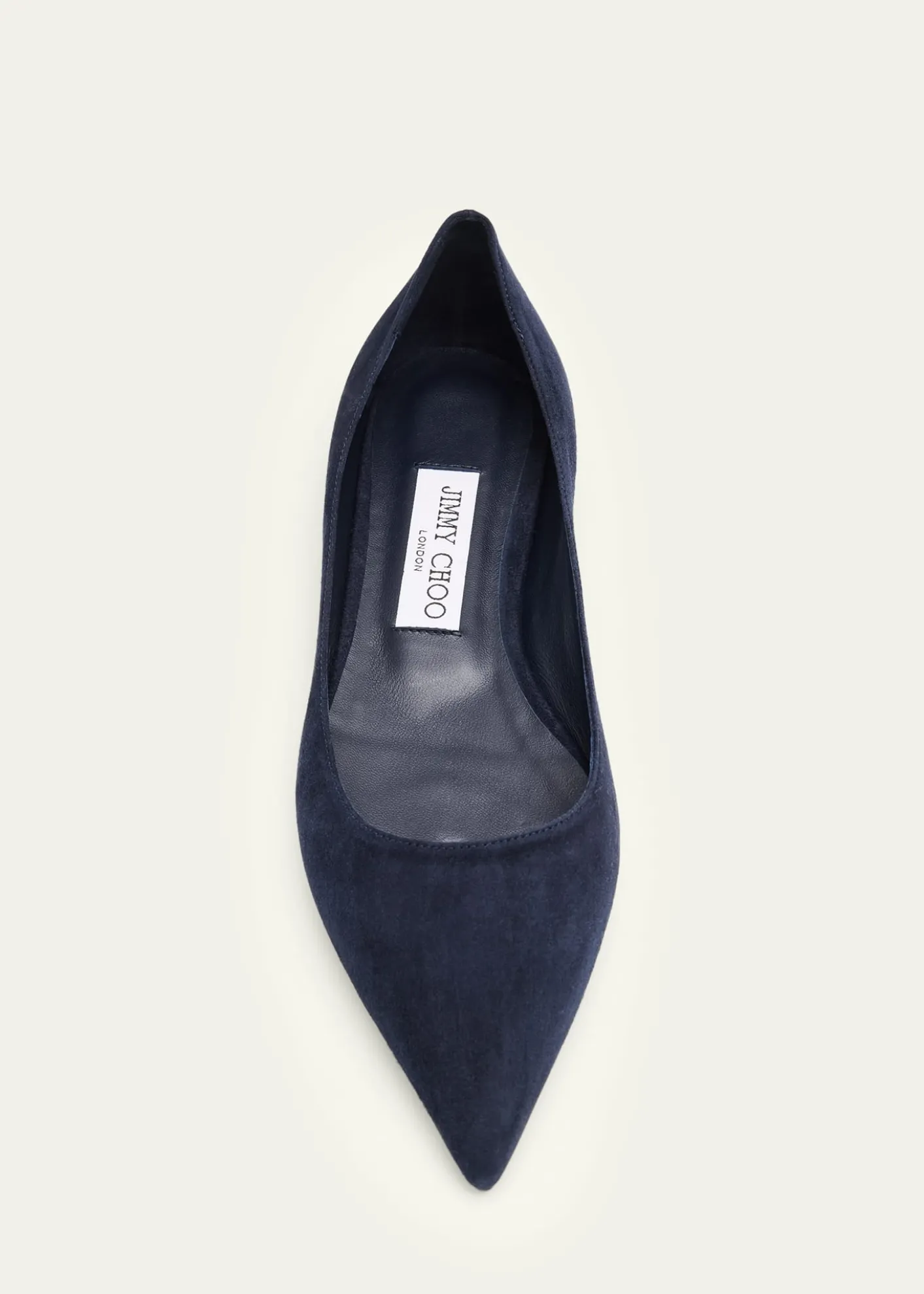 Jimmy ChooLove Suede Pointed-Toe Flats