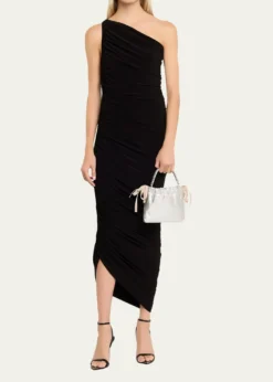 Jimmy ChooMini Metallic Leather Top-Handle Bag
