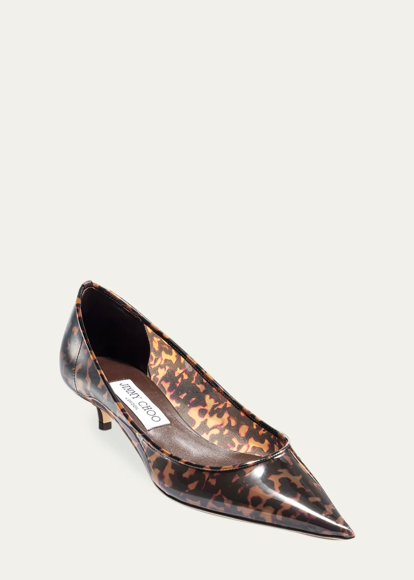 Jimmy Choo35mm Amelia Tortoiseshell-Printed Leather Pumps