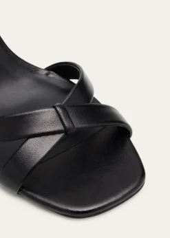 Jimmy Choo85mm Elsy Leather Block-Heel Sandals