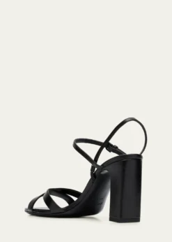 Jimmy Choo85mm Elsy Leather Block-Heel Sandals