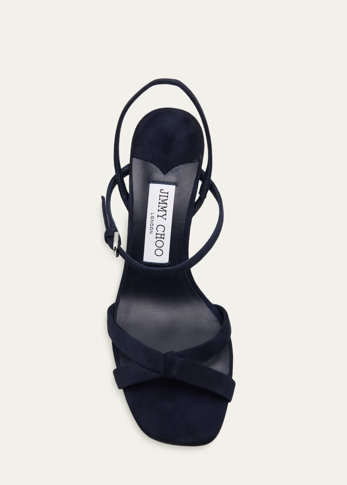 Jimmy Choo85mm Elsy Suede Block-Heel Sandals