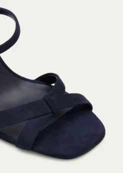 Jimmy Choo85mm Elsy Suede Block-Heel Sandals