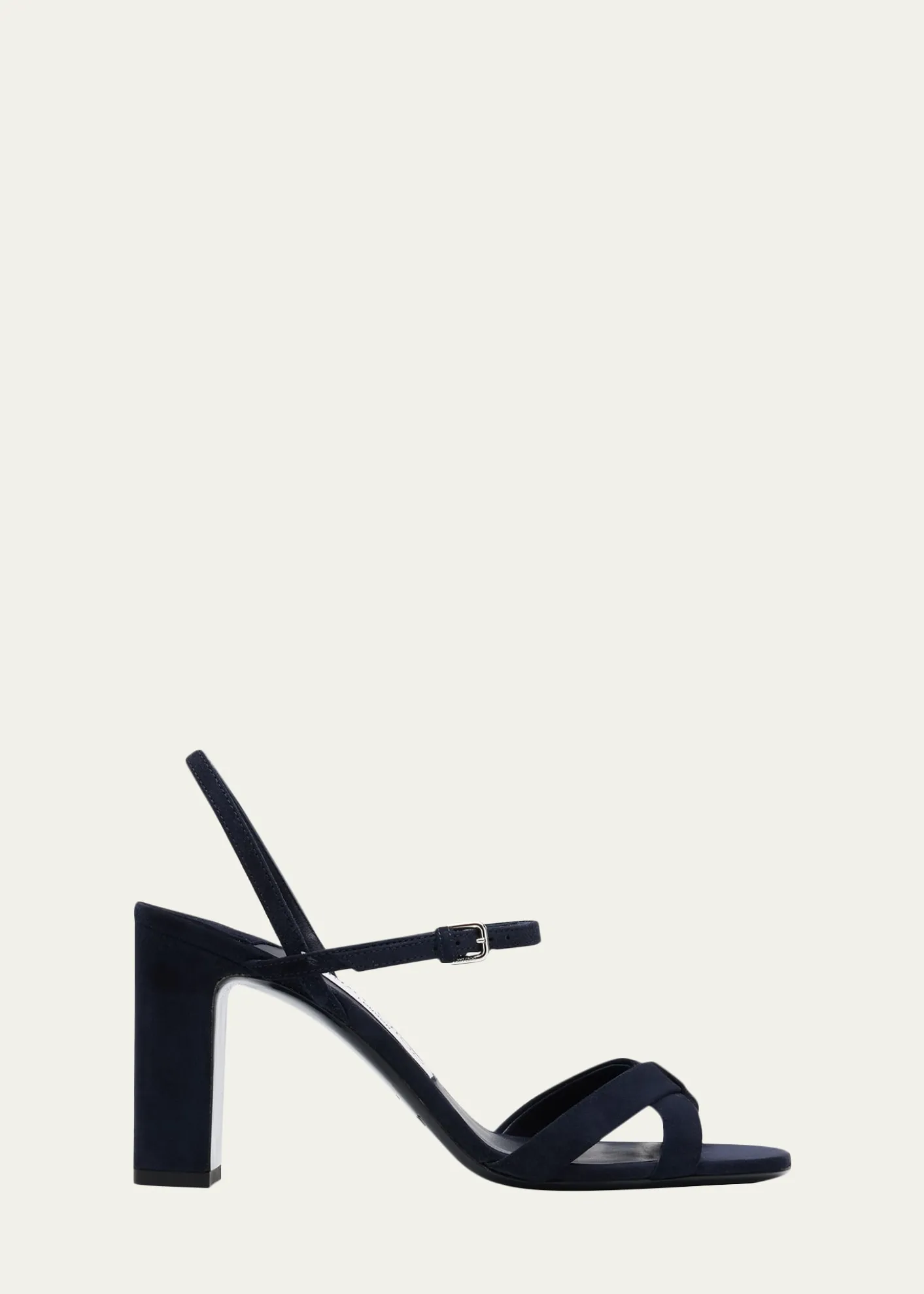Jimmy Choo85mm Elsy Suede Block-Heel Sandals