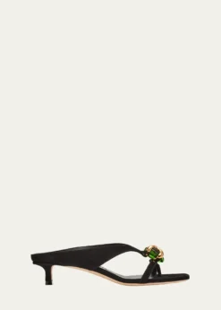 Jimmy Choo35mm Emeri Stone Suede Sandals