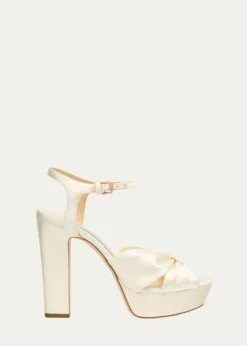 Jimmy Choo120mm Heloise Satin Platform Sandals