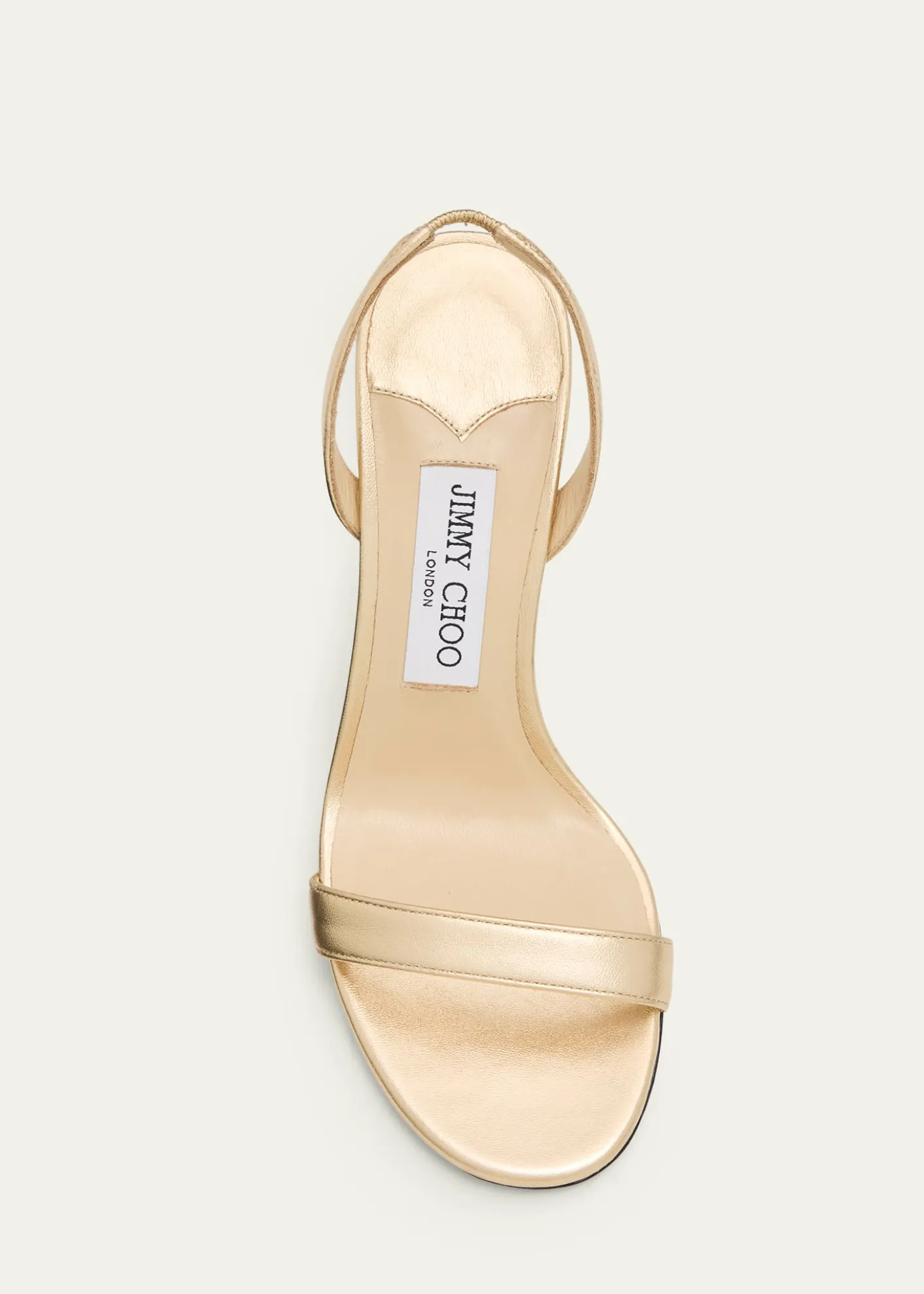 Jimmy Choo85mm Jenn Metallic Leather Sandals