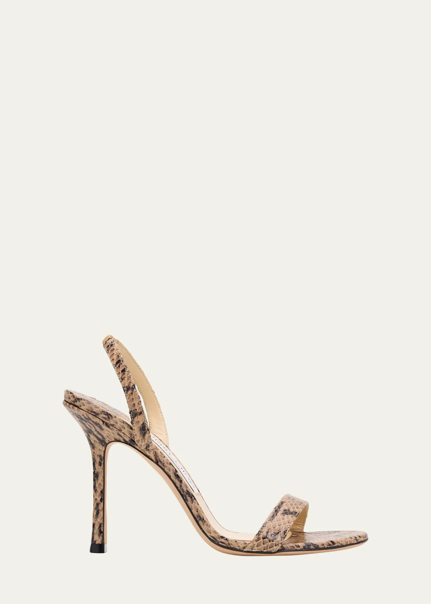 Jimmy Choo85mm Jenn Snake-Embossed Leather Sandals