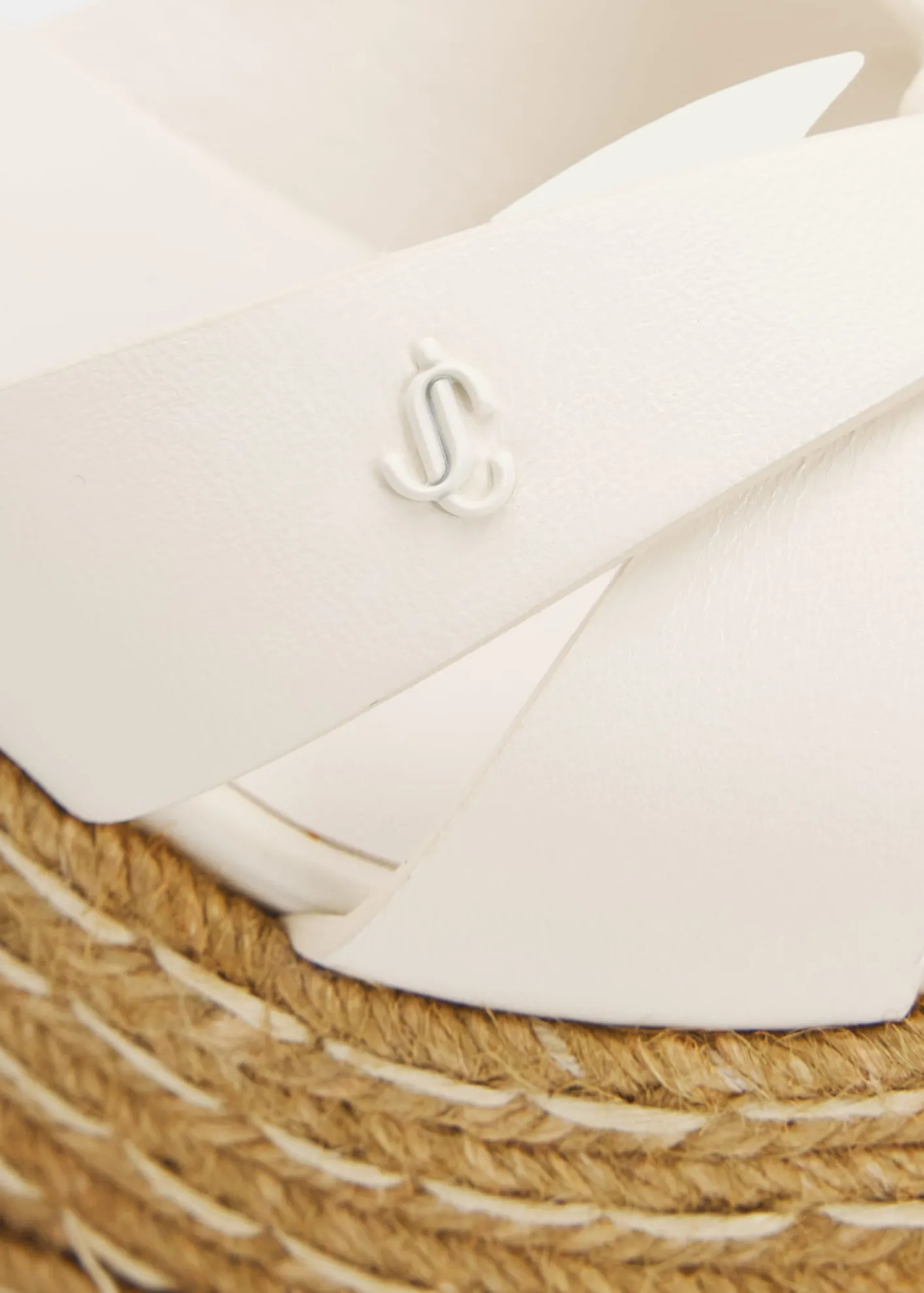 Jimmy Choo100mm Korra Leather Espadrille Platform Sandals
