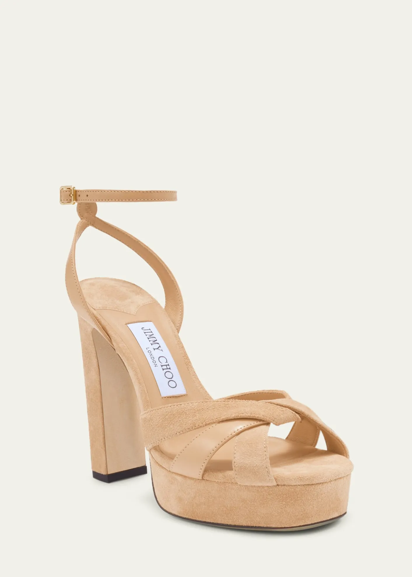 Jimmy Choo120mm Kove Mixed Leather Platform Sandals