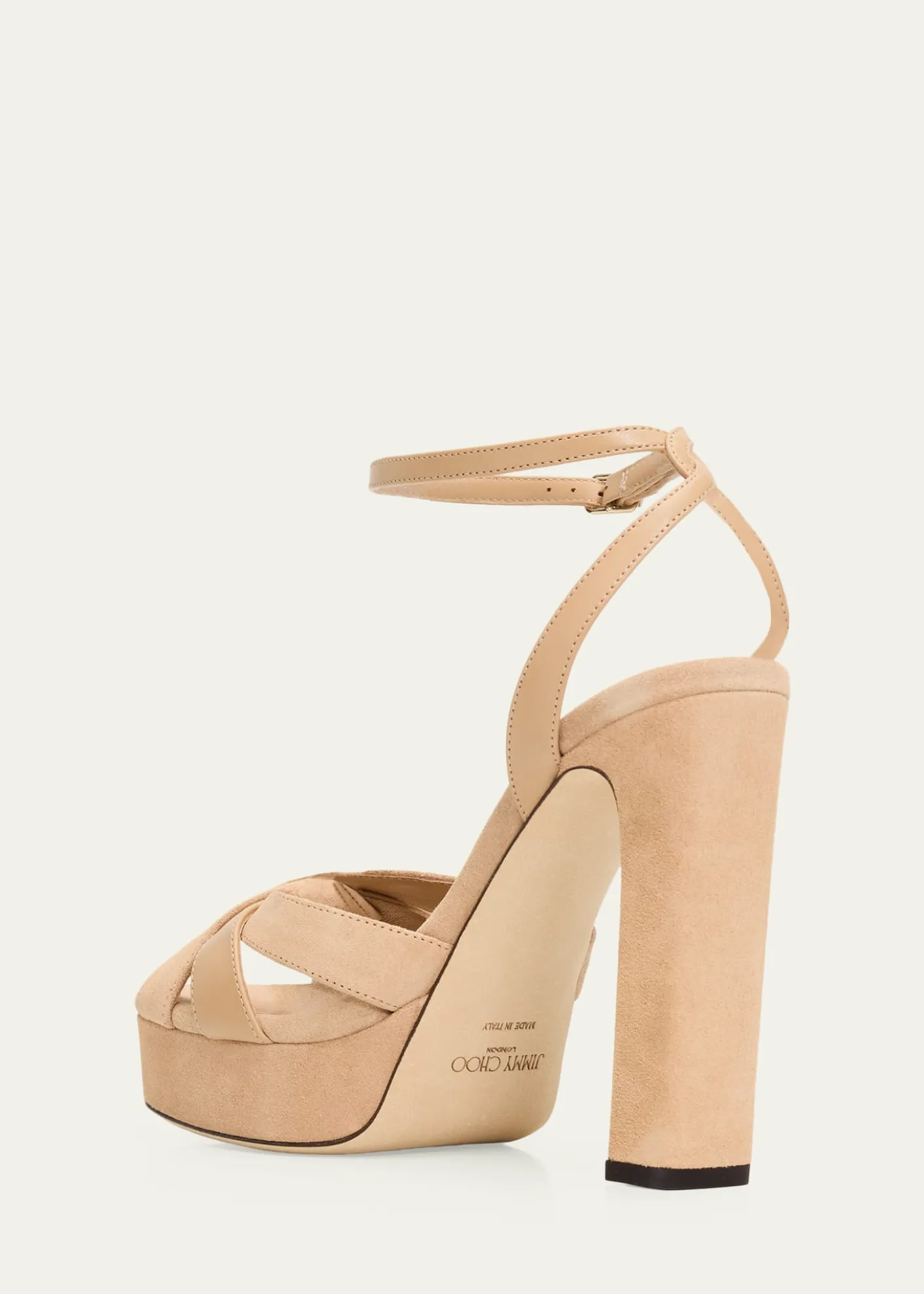 Jimmy Choo120mm Kove Mixed Leather Platform Sandals