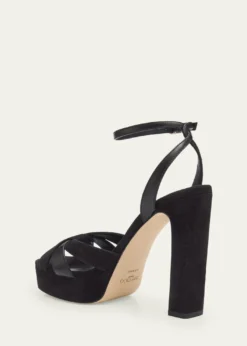 Jimmy Choo120mm Kove Mixed Leather Platform Sandals