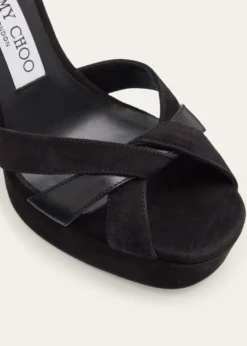 Jimmy Choo120mm Kove Mixed Leather Platform Sandals