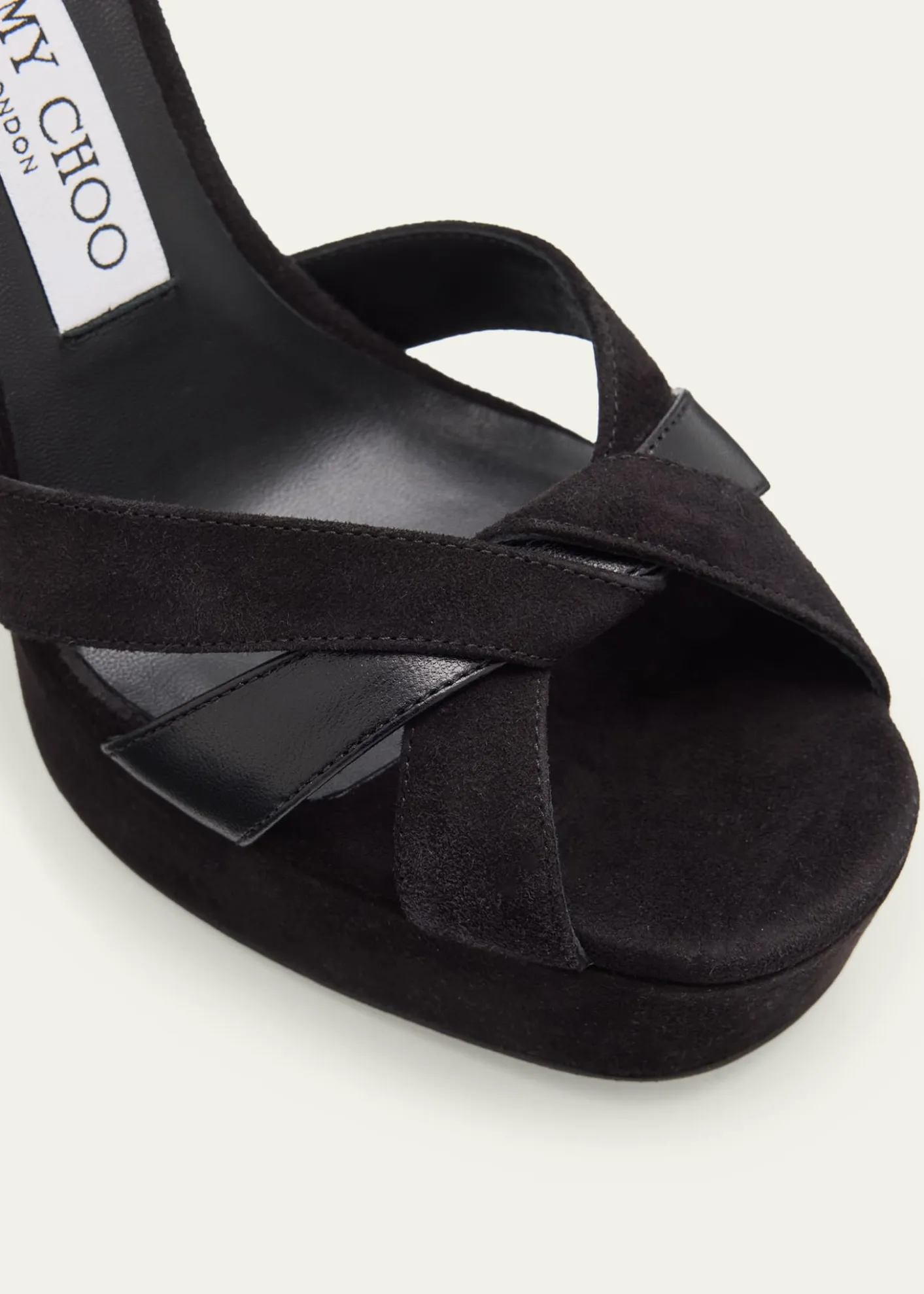 Jimmy Choo120mm Kove Mixed Leather Platform Sandals