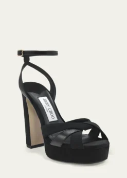 Jimmy Choo120mm Kove Mixed Leather Platform Sandals