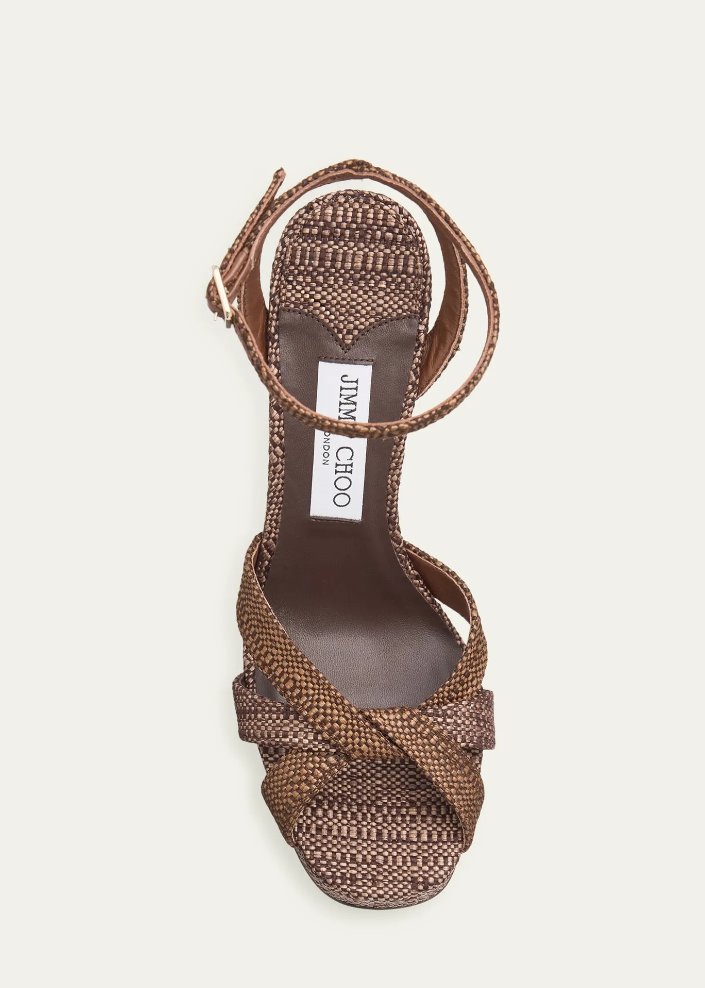 Jimmy Choo120mm Kove Raffia Platform Sandals
