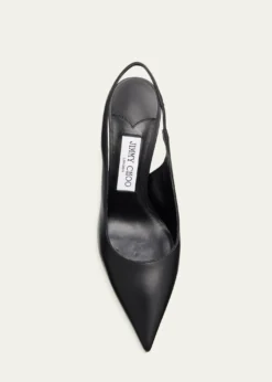 Jimmy Choo85mm Love Leather Slingback Pumps