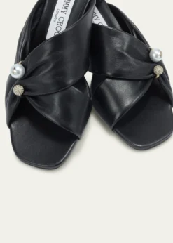 Jimmy Choo45mm Rafi Leather Mules