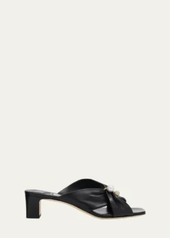 Jimmy Choo45mm Rafi Leather Mules