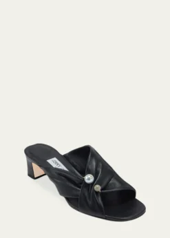 Jimmy Choo45mm Rafi Leather Mules