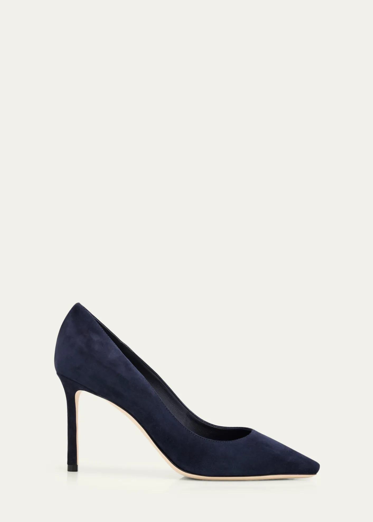 Jimmy Choo85mm Romy Suede Pointed-Toe Pumps