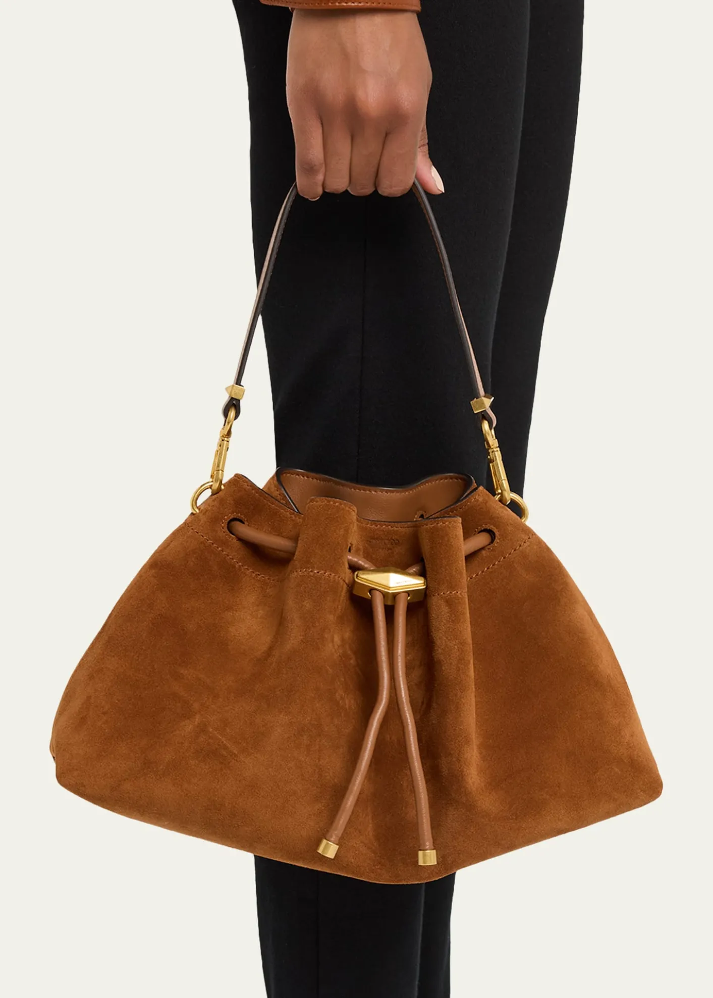 Jimmy ChooThe Cinch Suede Shoulder Bag
