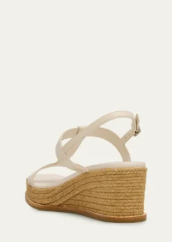 Jimmy ChooTheia 60 Leather Espadrille Wedge Sandals
