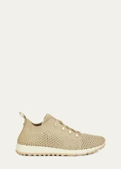Jimmy ChooVeles Crochet-Knit Low-Top Trainers