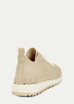 Jimmy ChooVeles Crochet-Knit Low-Top Trainers