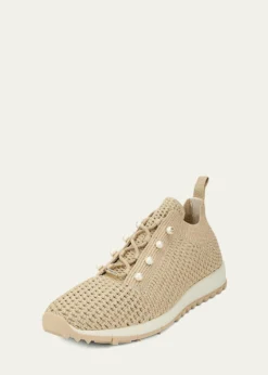 Jimmy ChooVeles Crochet-Knit Low-Top Trainers