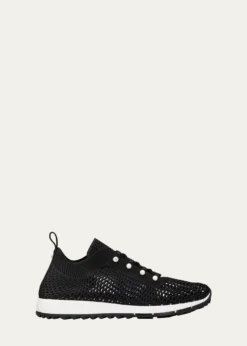 Jimmy ChooVeles Imitation Pearl-Embellished Knit Sneakers
