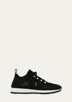 Jimmy ChooVeles Knit Pearly Lace-Up Sneakers