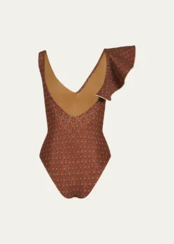 Johanna OrtizBoleros Ruffle One-Piece Swimsuit