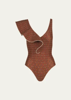 Johanna OrtizBoleros Ruffle One-Piece Swimsuit