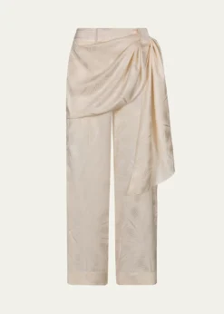 Johanna OrtizCalma Straight-Leg Sarong Pants