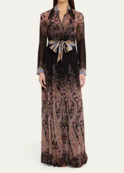 Johanna OrtizReinvention Embroidered Mesh Maxi Dress