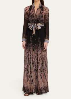 Johanna OrtizReinvention Embroidered Mesh Maxi Dress