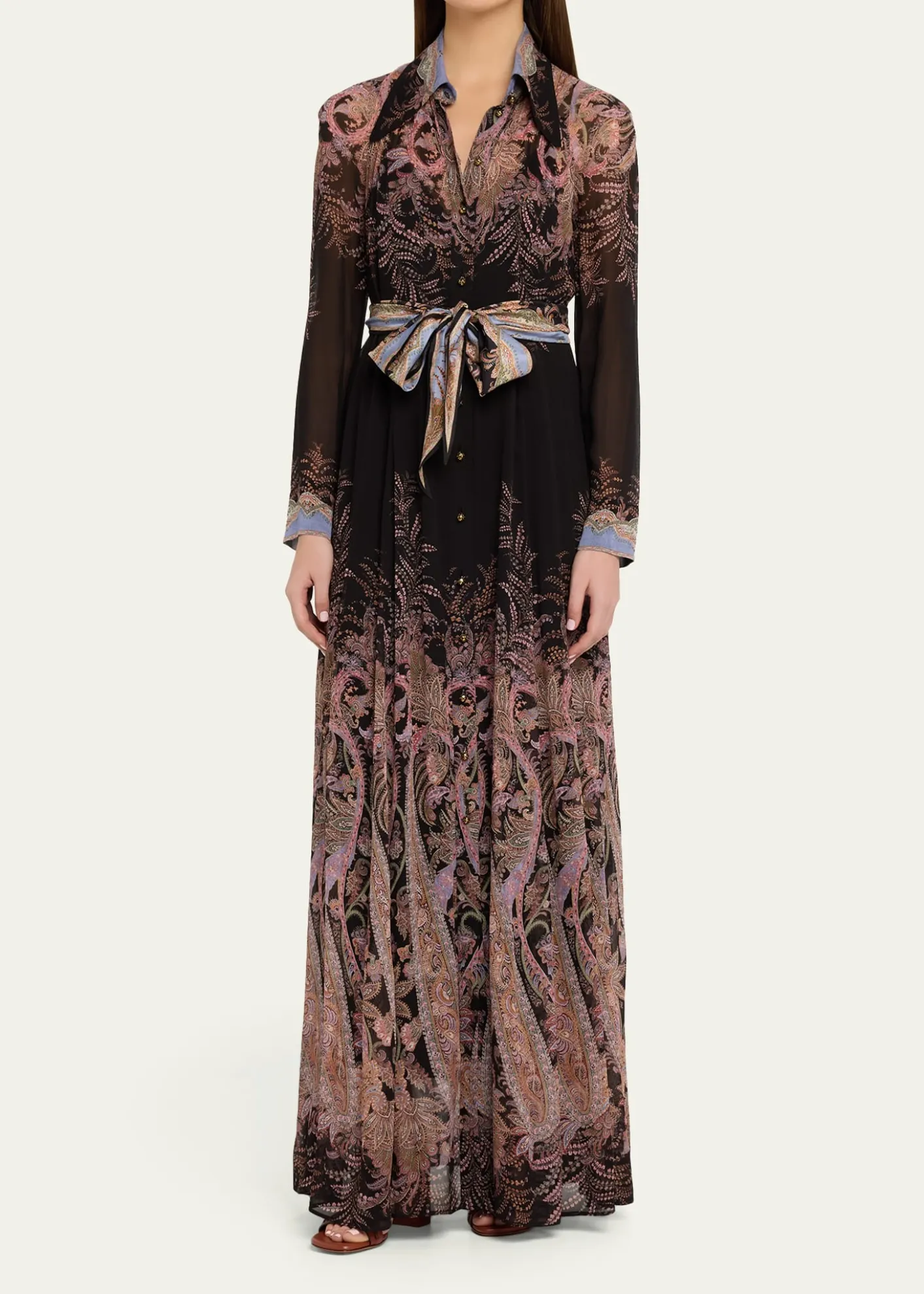 Johanna OrtizReinvention Embroidered Mesh Maxi Dress