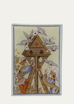 John DerianBird House (Card Back) Trinket Tray, 3.5" x 5"