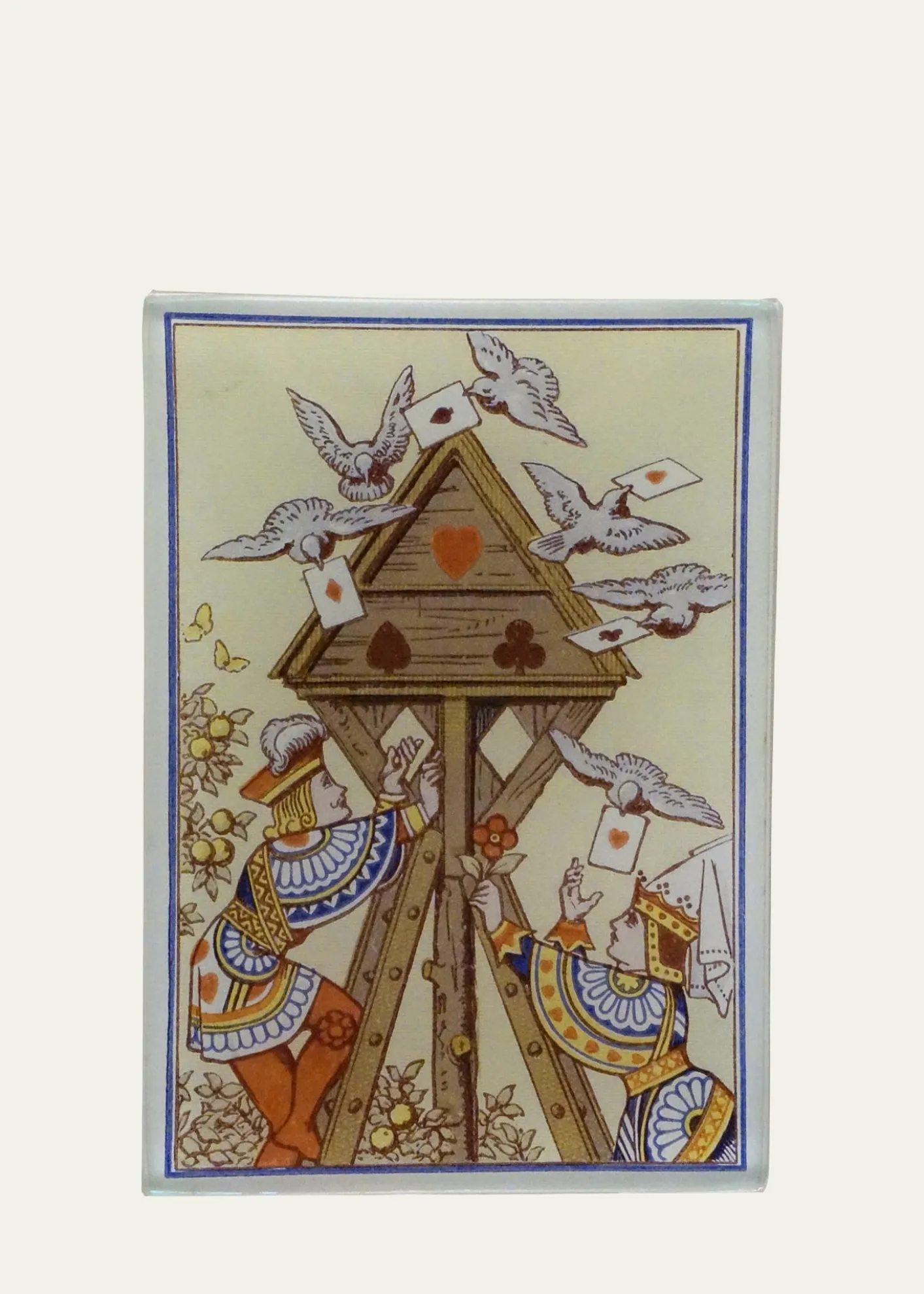 John DerianBird House (Card Back) Trinket Tray, 3.5" x 5"